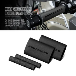 Motorcycle Heat Shrinkable Handlebar Grips Clutch Brake Lever Cover Non-slip Grip Glove For Suzuki Boulevard M109R C50 C50T