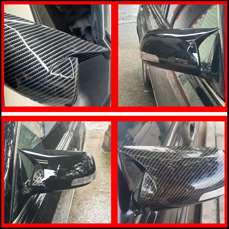 Car Styling For Toyota Corolla 2009-2013 Rearview Mirror Cover Caps With OX Horn Housing Decorative Frame Auto Accessories