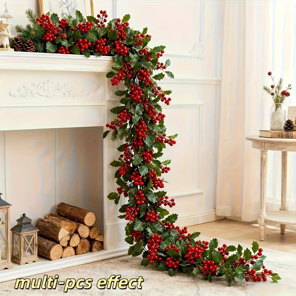 2-pecas-de-decoracoes-de-natal-para-casa-guirlanda-artificial-de-azevinho-com-folhas-verdes-vibrantes-e-bagas-vermelhas-para-natal-e-ano-novo