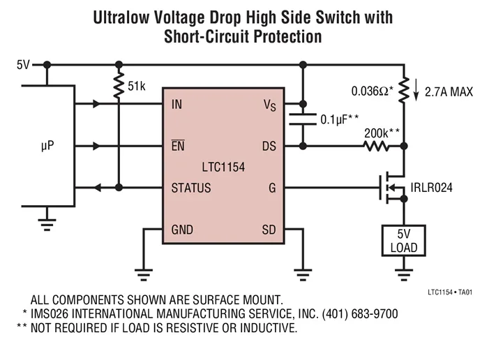 Immagine 4: LTC1154HS8 LTC1154CS8 LTC1154 - Driver MOSFET a micropotenza High-Side