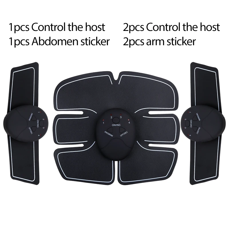 Wireless EMS ABS Stimulation Massager Pad Body Slimming Trainer Machine Electric Muscle Stimulator Abd Exerciser Pads