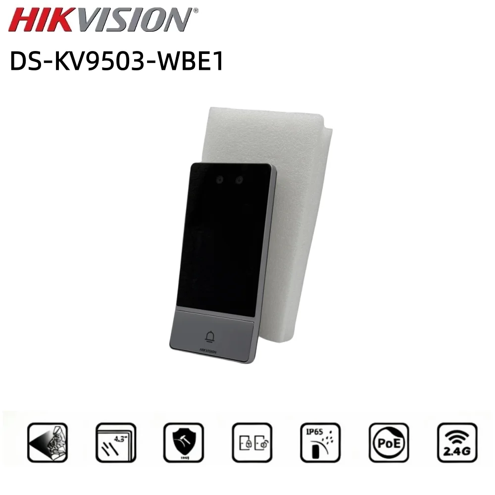 DS-KV9503-WBE1 Hikvision Stazione porta villa IP con riconoscimento facciale in metallo resistente agli vandalo
