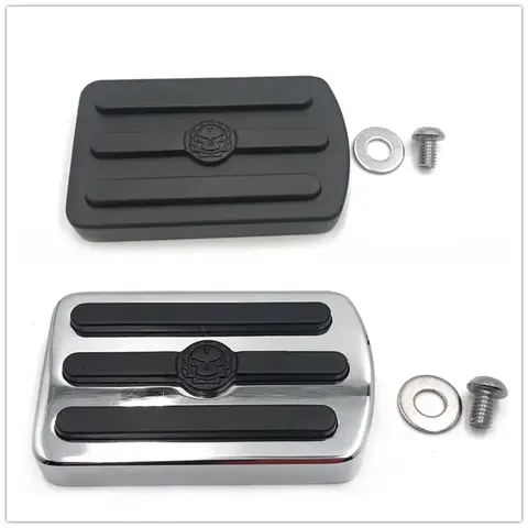 오토바이 부품 기어 해골 대형 브레이크 페달 패드, 할리 데이비슨 2012-2017 다이나 FLD 1986-2017 FL 소프테일