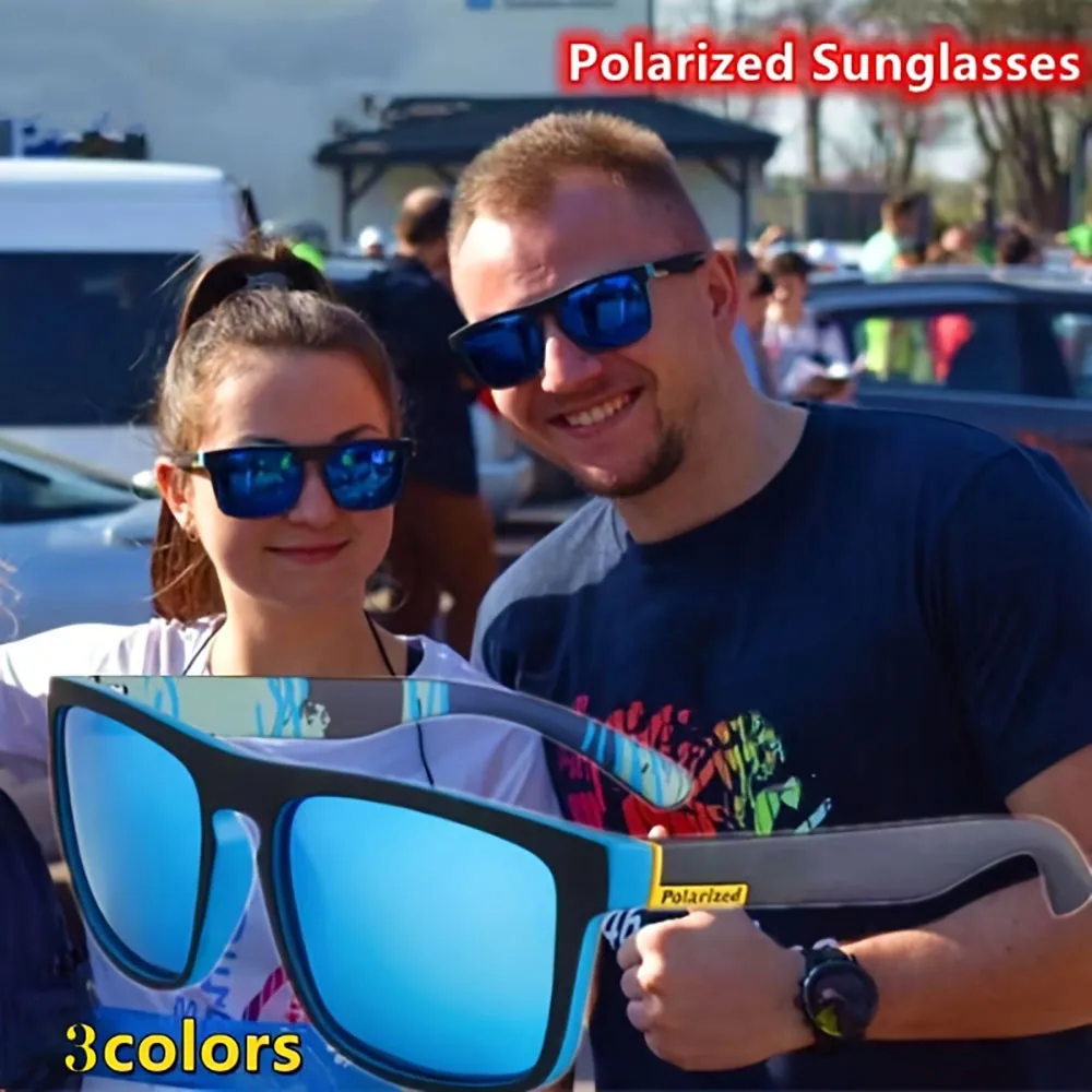 3PCS Square Polarized Sunglasses Anti Glare Sun Shades For Summer Party Vacation Travel Driving Fishing