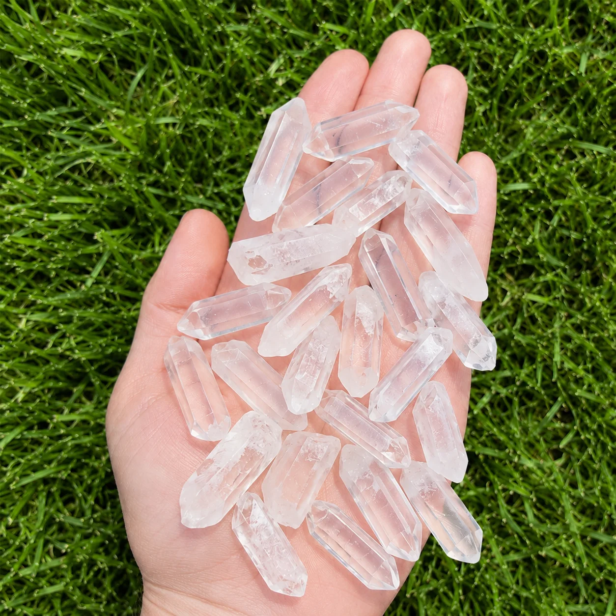 Natural Polished Clear Quartz Stick Wand Rock Crystal Bar Reiki Healing Stone Mineral Specimen Home Room Decoration Gift