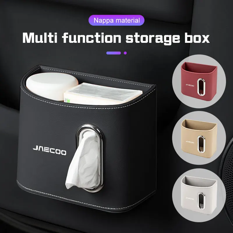 

Car Door Storage Box for CHERY JAECOO J7 J8 2023-2025 Leather Interior Hanging Organizer Bag Backrest Storage Case Accessories