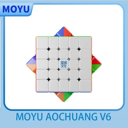 [JudyCube] Moyu AoChuang V6 5X5X5 Magnetic Magic Speed Cube Stickerless Aochuang 5x5 V6 Professional Fidget Toys Cubo Magico