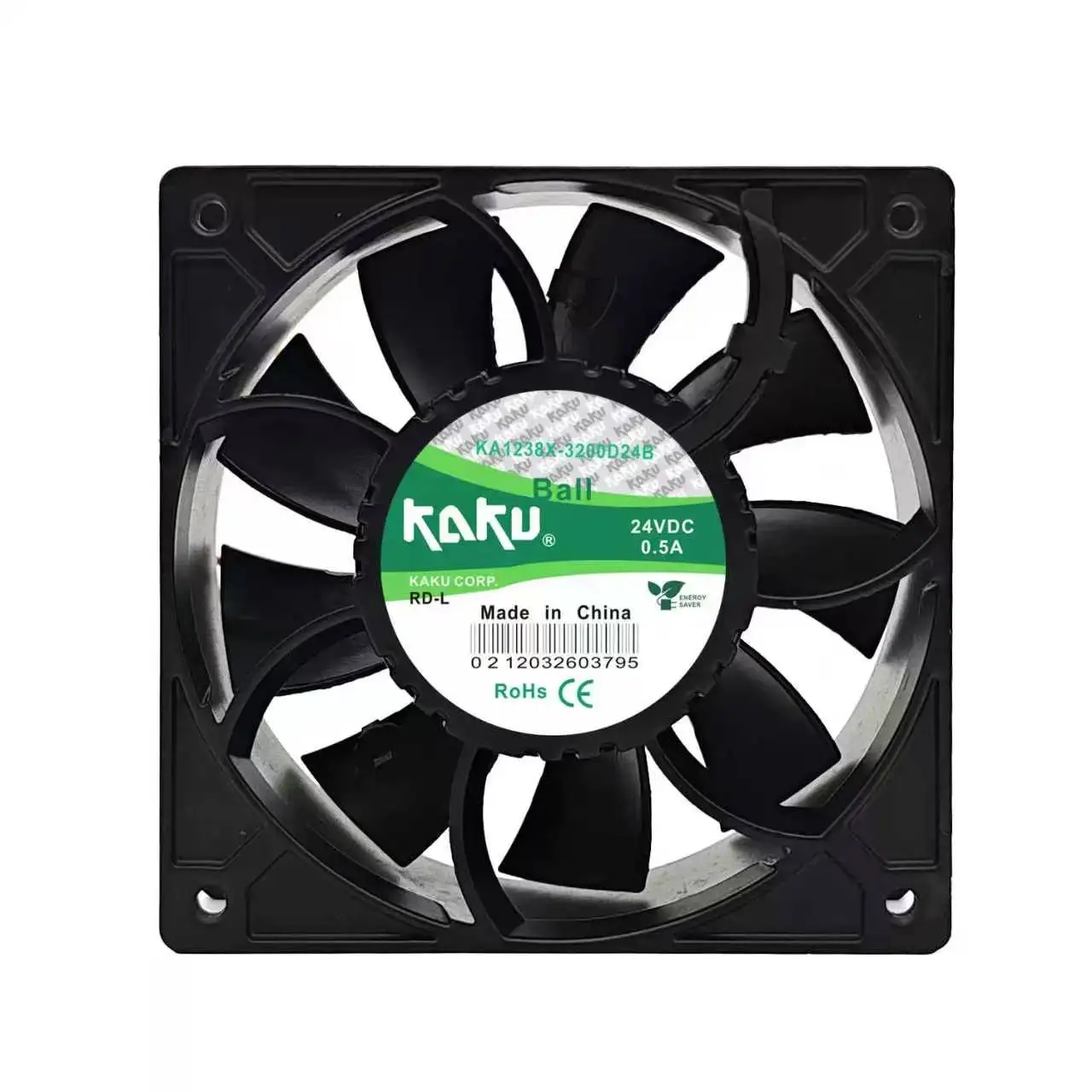 スライダーファン-dc-24v-05a-120x120x38mm-ka1238x-3200d24b-デュアルボールベアリング高気流産業用キャビネットサーバー排気クーラー