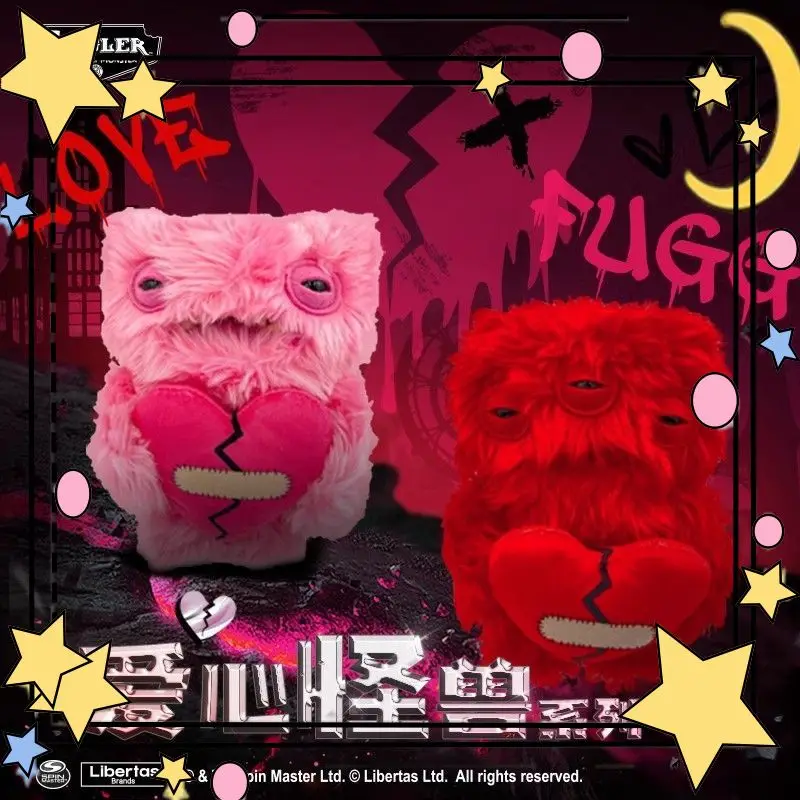 

Плюшевая кукла-монстр в стиле Fuggler, милая уродливая игрушка в форме сердца на День святого Валентина для детей и любителей аниме, плюшевая игрушка