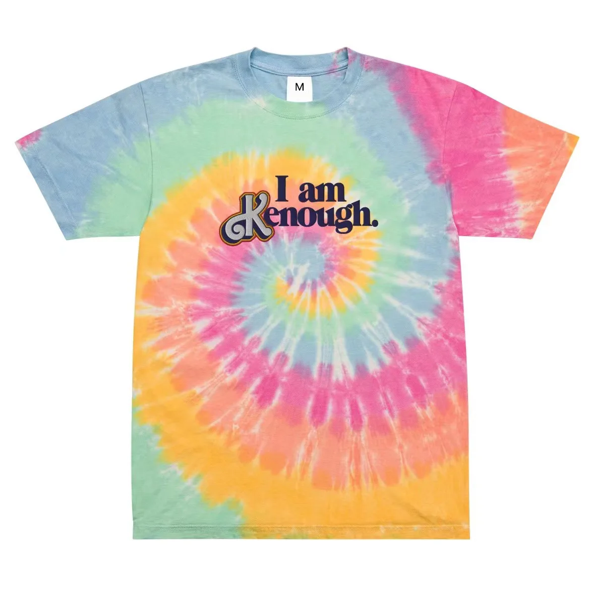 

2023 Hot Movie I Am Ken Enough Shirt Women Fashion Tie Dye Graphic T Shirts Funny Letter Casual Short Sleeve Tops Tees Clothing