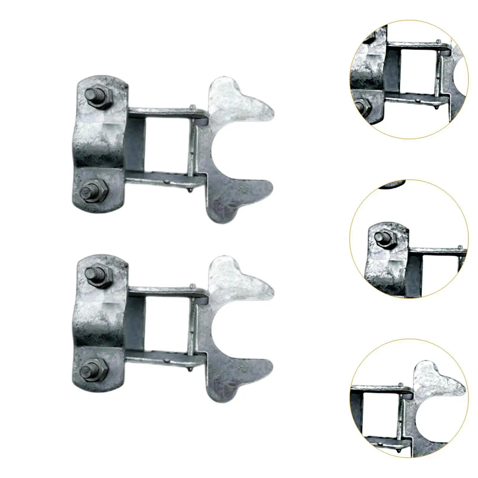 2Pcs Chain Link Fence Hardware Gate Latch for Sports Field Fence Garden Farm