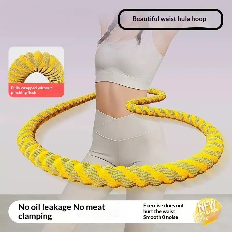 Weighted Waist Support Cushion Soft Spring Structure Moisture-proof Polyester Cover for Home Fitness Exercise Use