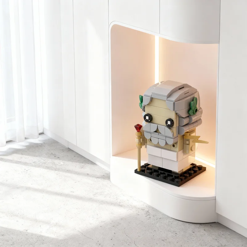 

Набор строительных блоков MOC Zeus Brickheadz, 154 детали, модель для сборки, игрушка, рождественский подарок, архитектурная конструкторная система, креативная идея для самостоятельной сборки, развивающая игрушка