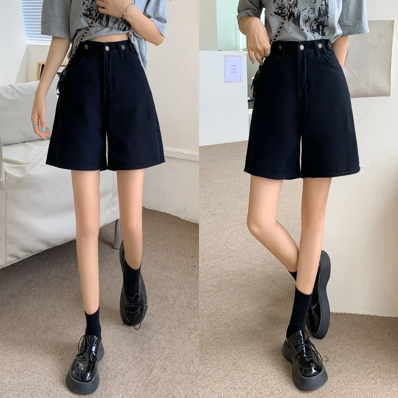 

Джинсовые брюки с высокой талией и пятью точками, женские модные брюки больших размеров, осенние новые удобные утягивающие брюки