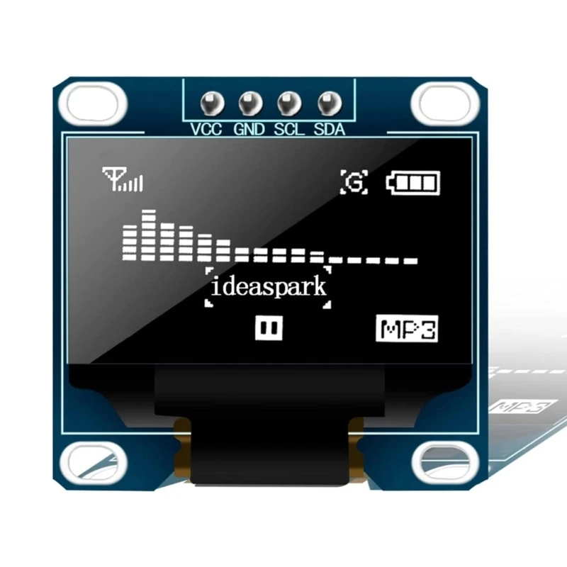 3PCS Display 0.96 Inch 3-Colors 128x64 SSD1306 SPI I2C IIC Serial- LCD Screen Board with Cable for Raspberry-Pi RPI