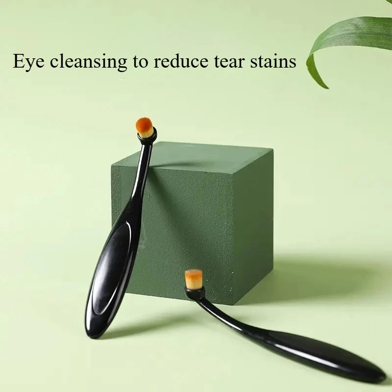 Pet Tear Stain Brush Eye Cleaning Powder for Eyes Eye Discharge Brush Makeup Brush Cat and Dog External Tear Stain Beauty Brush