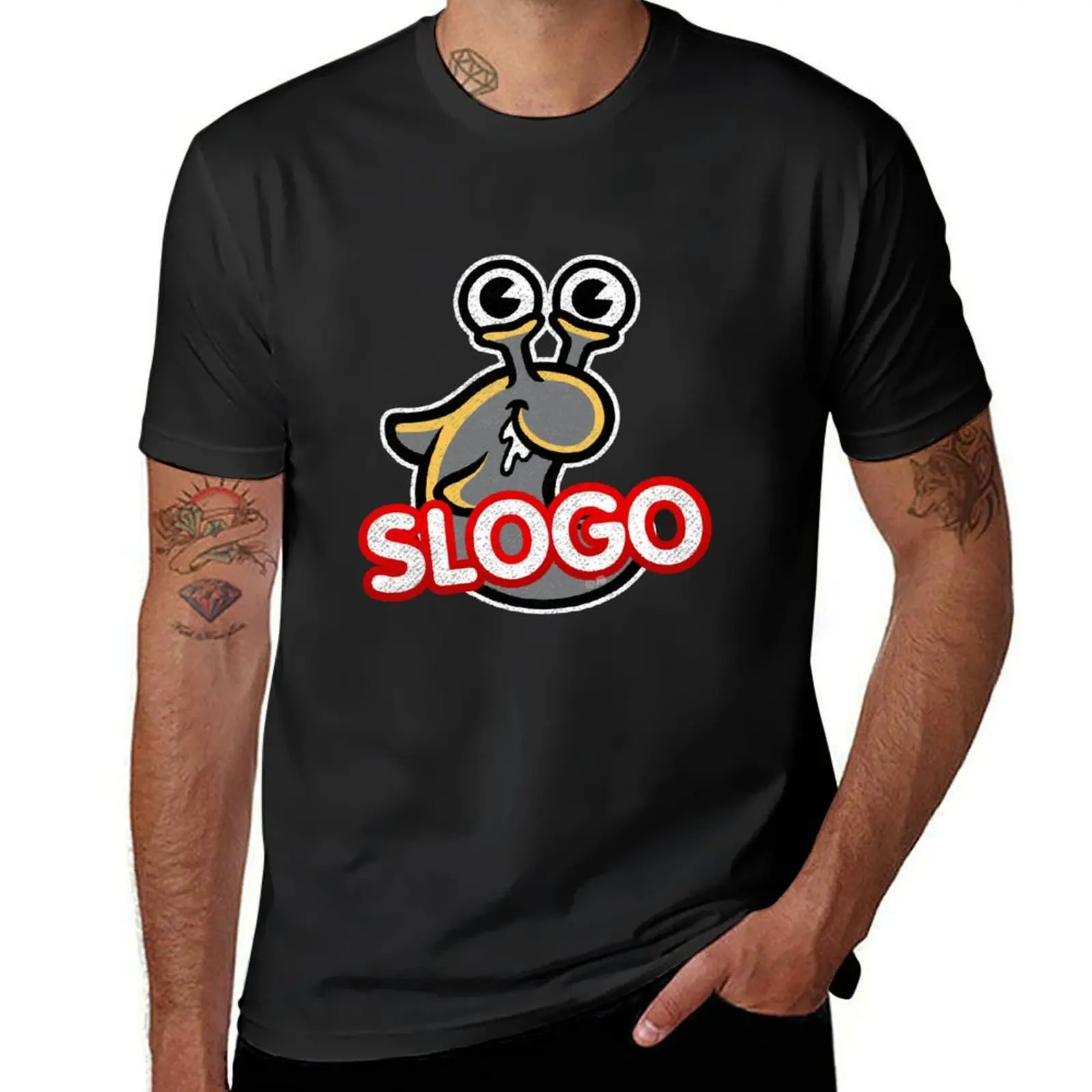 Slogo Slug Weathered Look - High Quality T-Shirt for a boy sublime anime mens clothing