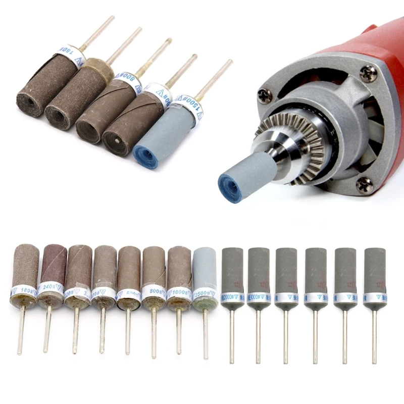 Sandpaper Rotary Cutter 2.35mm Rod Abrasive Grinding Electric Drill Accessories Dropship