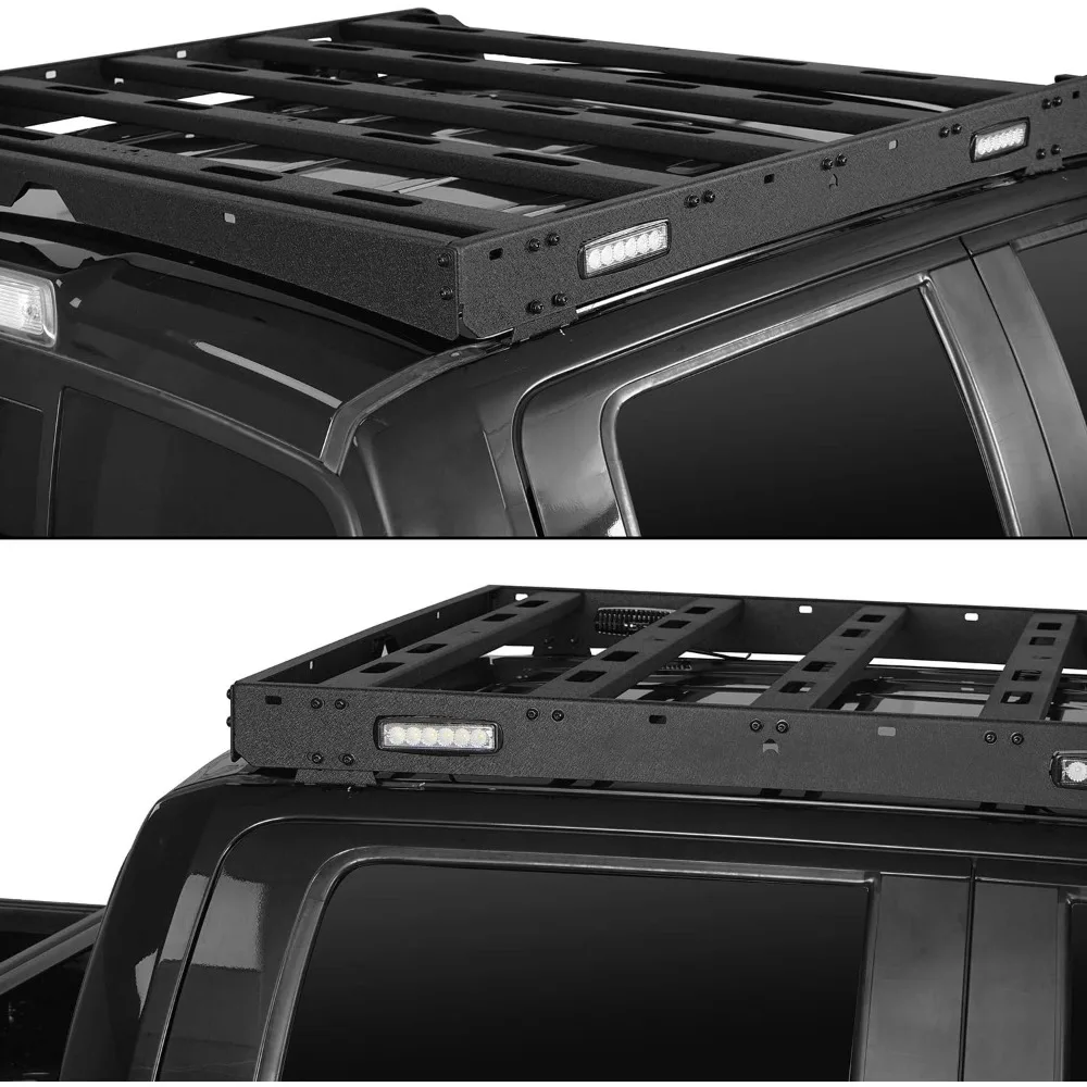U-Box F150 حامل سقفي علوي مع أضواء LED/4x متوافقة مع شاحنة بيك اب Ford Raptor & F150 Super Crew 2009 2010 2011