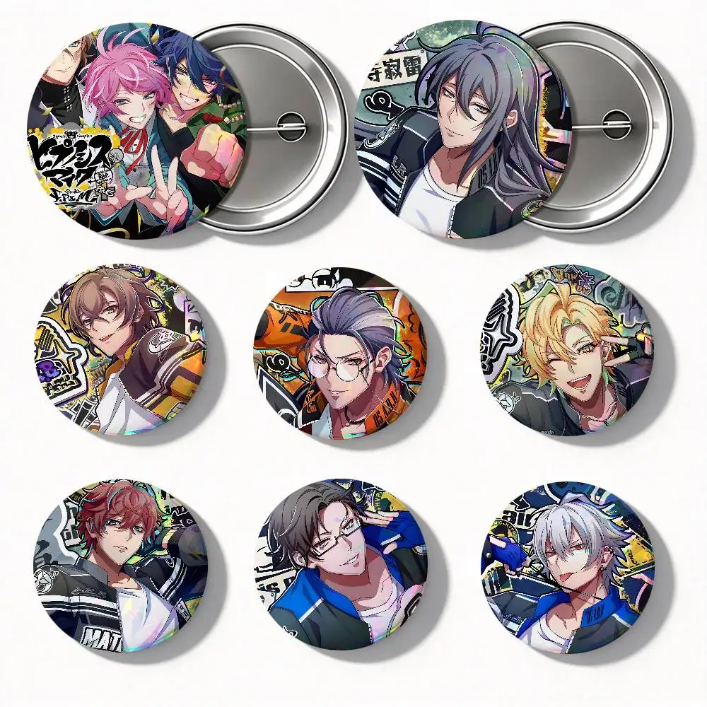 Anime Hypnosis Mic Division Rap Battle Round Badge Creative Brooch Clothing Backpack Accessories Lapel Pin