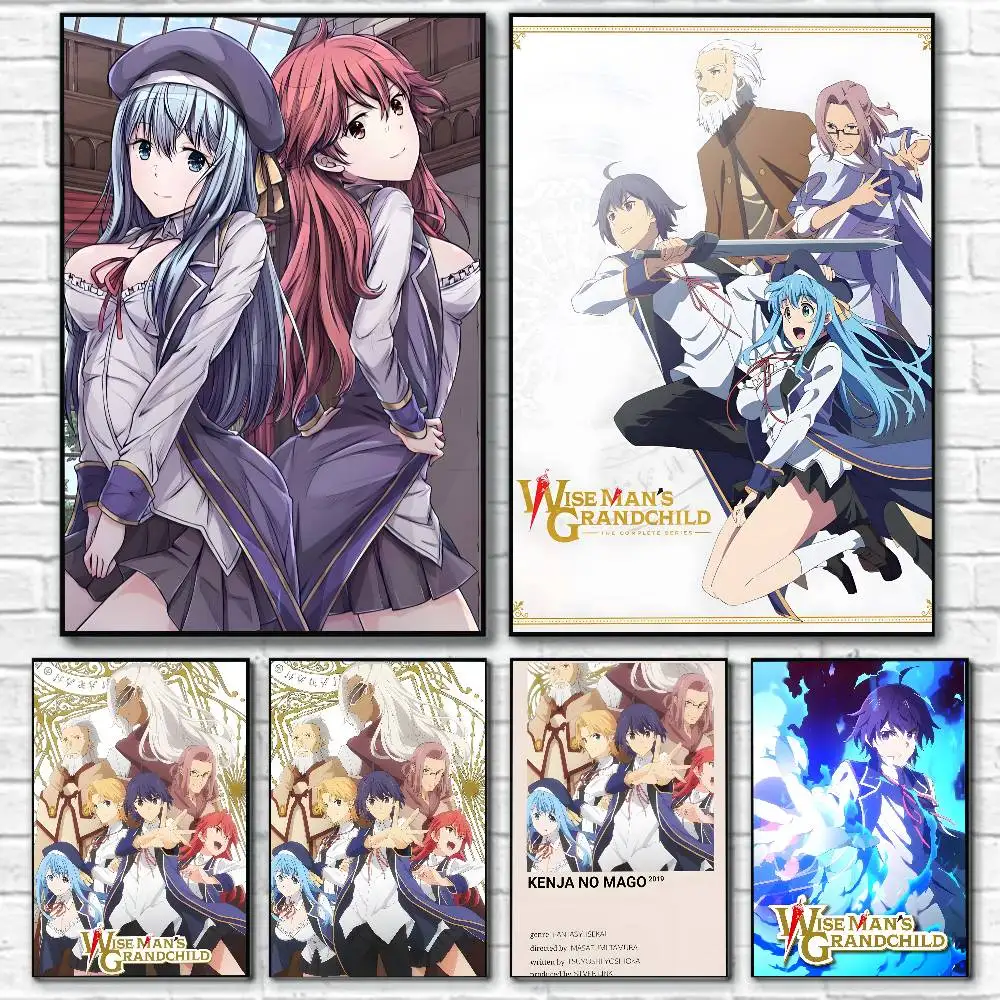 Póster de Anime-Carton K-Kenja No Mago, pintura en lienzo con impresiones, regalo de decoración para el hogar, dormitorio y sala de estar