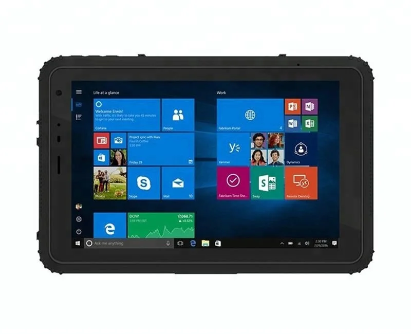 slim 8 inch rugged tablet pc for Windows Android single boot