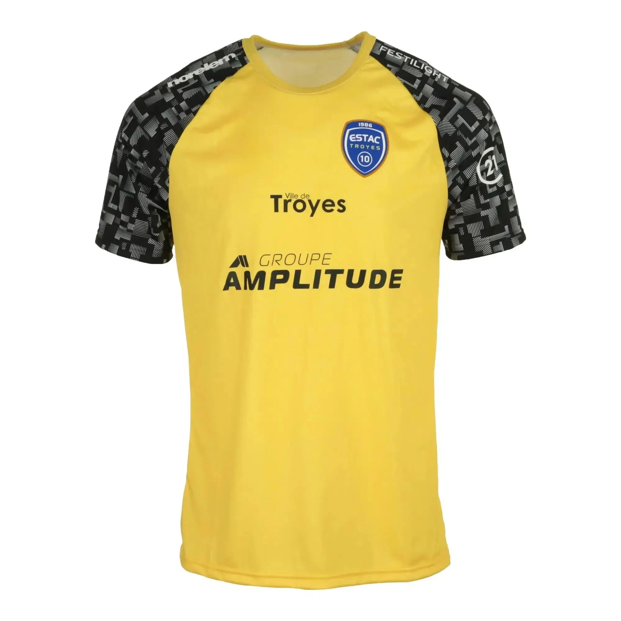 2025 25/26 كرة القدم الفرنسية Troyes المنزل قميص الرجال التجفيف السريع تنفس تي شيرت Troyes بعيدا قميص للجنسين التدريب تي شيرت كامل