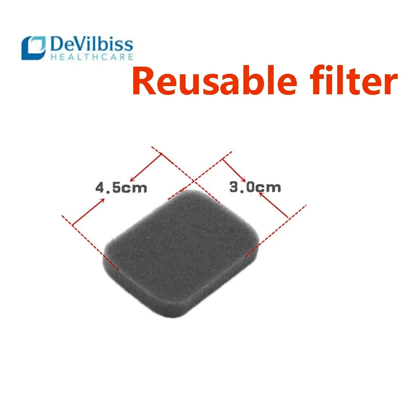 10/20/40/60 PCS Reusable CPAP Black Foam Filter Compatible with Devilbiss Ventilator