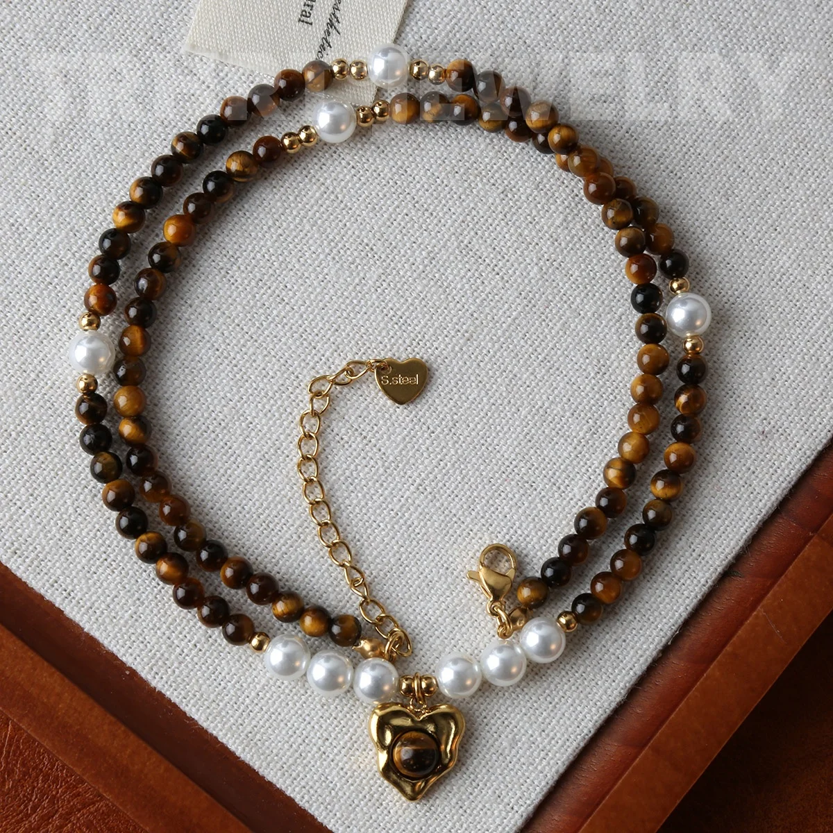 Fresh water Pearl Colorful natural stone necklace women\'s sweet and cool design beaded luxury Pearl Necklace