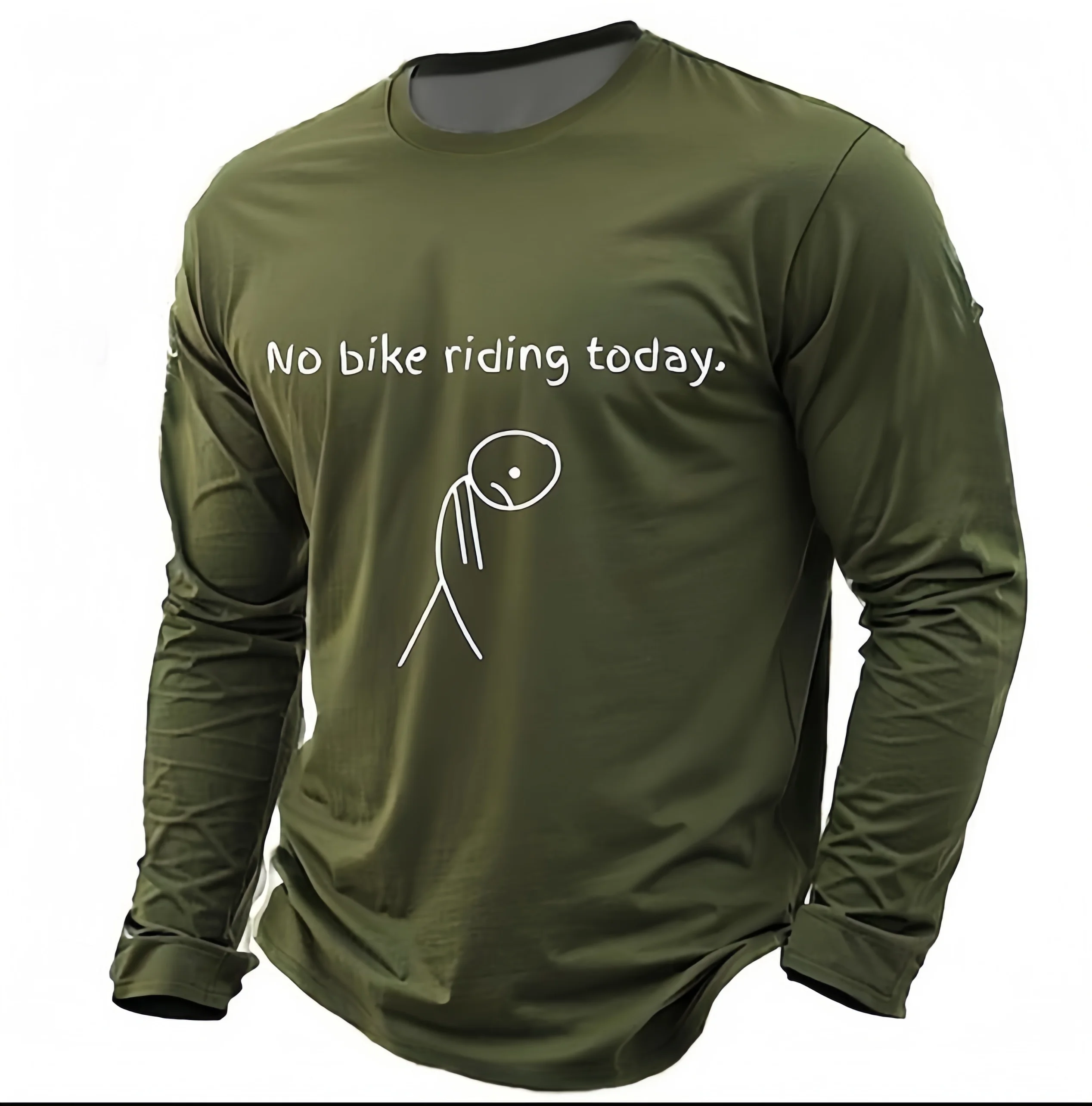 

Fashion Simple Style 3D Printed T Shirt For Men Vintage Solid Color Daily Wear Autumn Casual Thin Long Sleeve T-shirt Basic Top