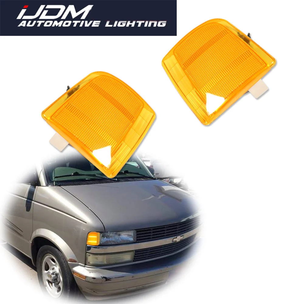 

For Chevrolet Astro 1995-2005 For GMC Safari 1995-2005 White / Amber LED Car Front Corner Side Marker Parking / Signal Lights