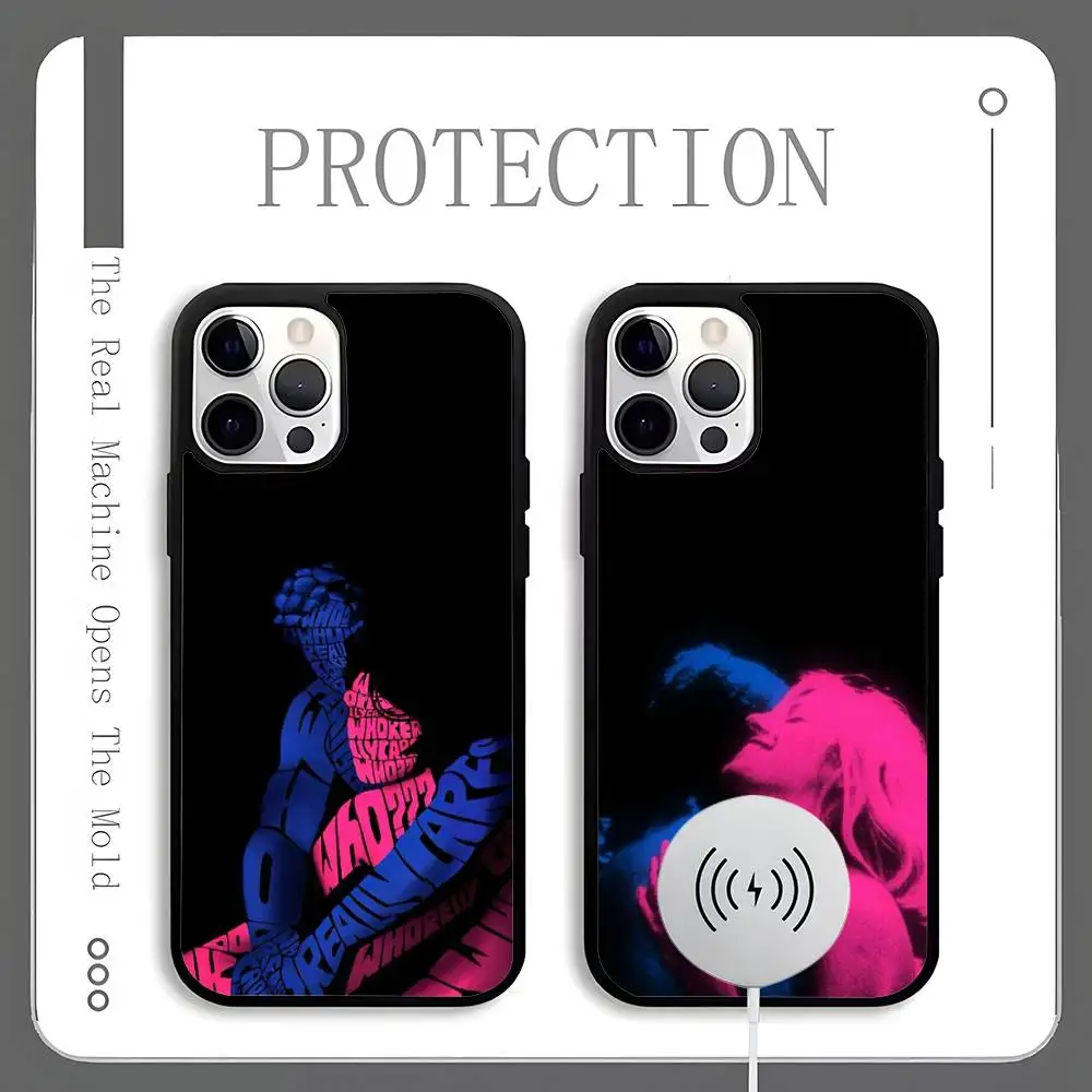 

T-TV Girl Phone Case For Magnetic Wireless Charge Cover For iphone 16 15 14 13 12 11 Pro Max Plus Coque