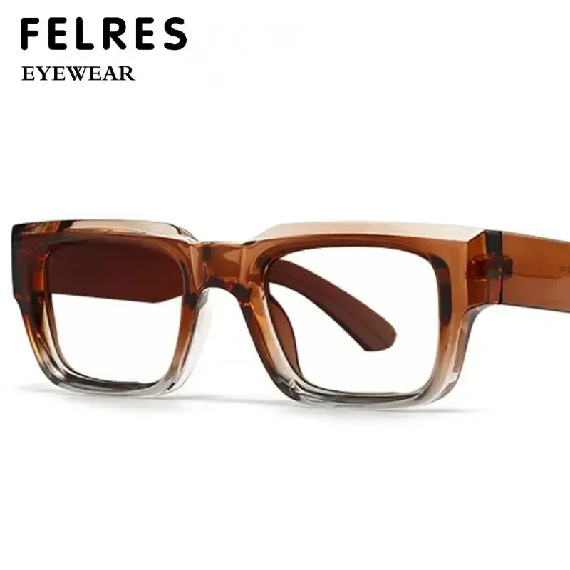 Retro Square Frame Men Reading Glasses High Quality Prescription Designer Eyeglasses Anti Blue Light Presbyopia Fashion Glasses