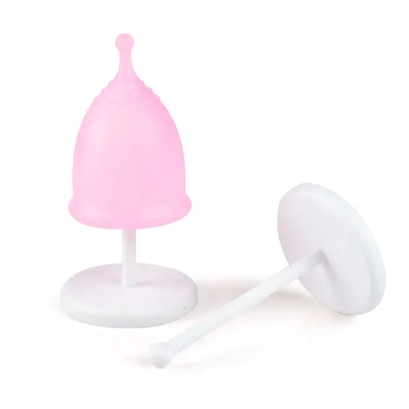 Soporte de copa Menstrual, estante de exhibición de taza Menstrual, estante de drenaje de plástico, productos fisiológicos femeninos, 1 unidad