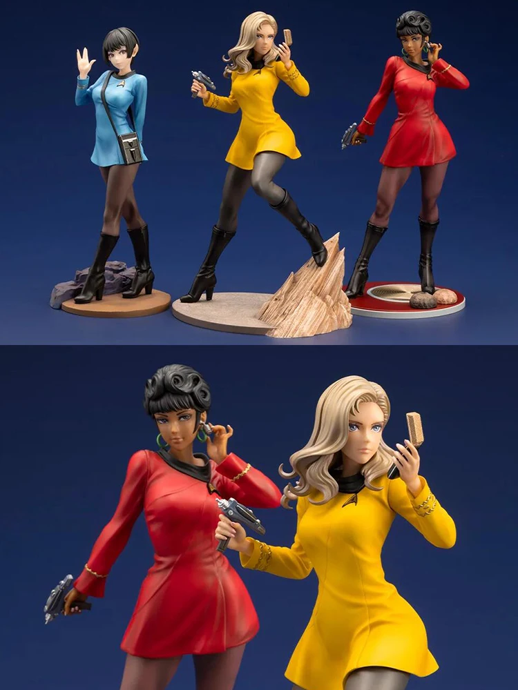 Figura de acción de Star Trek Bishoujo oficial médico Chica de anime de 21 cm - Muñeca de oficial de ciencias Command/Vulcan juguete modelo coleccionable