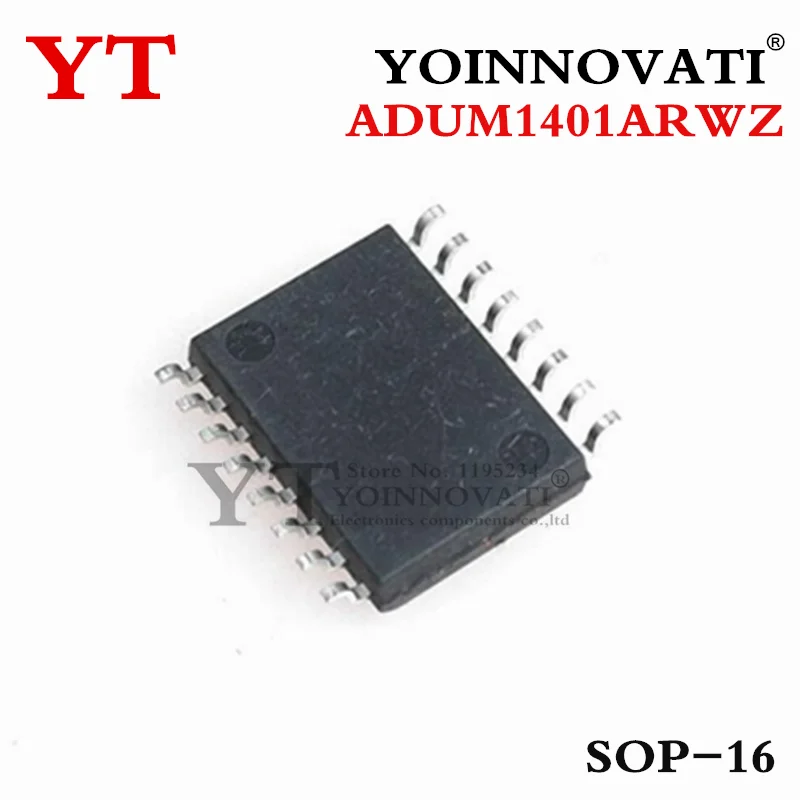 10Pcs/Lot ADUM1401ARWZ ADUM1401 ADUM1401A Quad-Channel Digital Isolators 16-SOIC