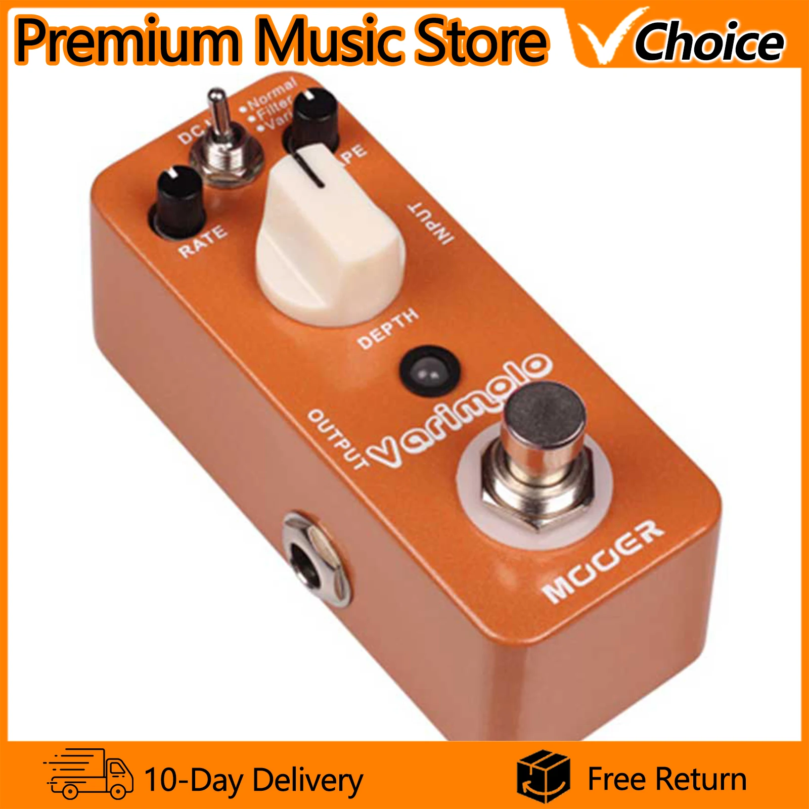 

MOOER Soul Shiver Guitar Effect Pedal Modulation 3 Modes Chorus Vibrato Rotary Multi Modulation Classic 60's Sound True Bypass