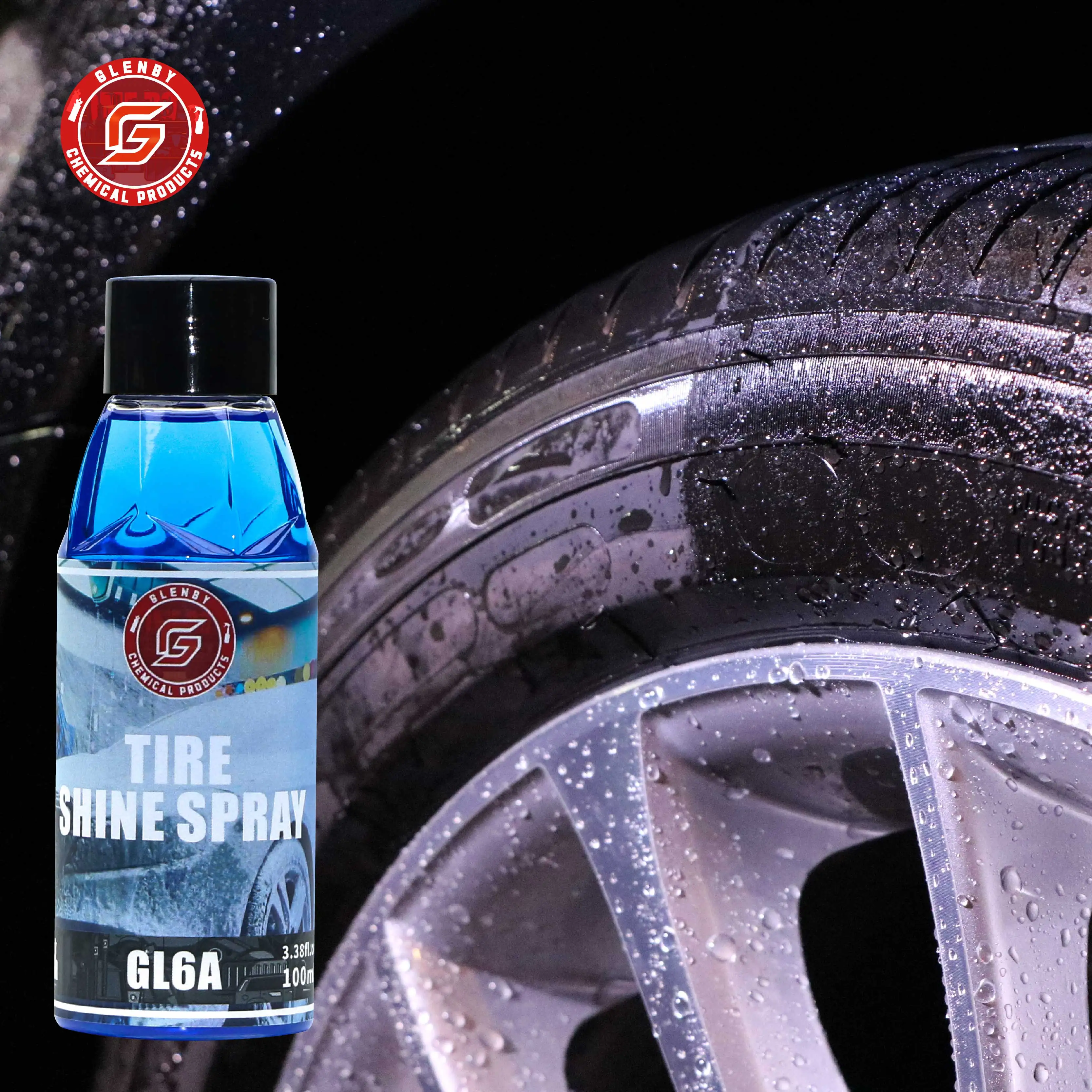 Black Wet Look Tire Shine Dressing,for a Whole New Level of Shine and Depth of Black,Safe for Cars,Trucks,Motorcycles,RVs & More