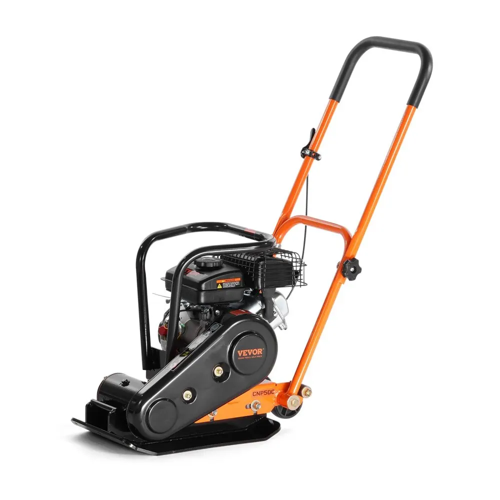 

Plate Compactor, 2.8 HP 78.5CC Gas Engine 5,250 VPM, 1,920 lbs Force Vibratory Compaction Tamper with 18.7 x 11.8 inch Plate for