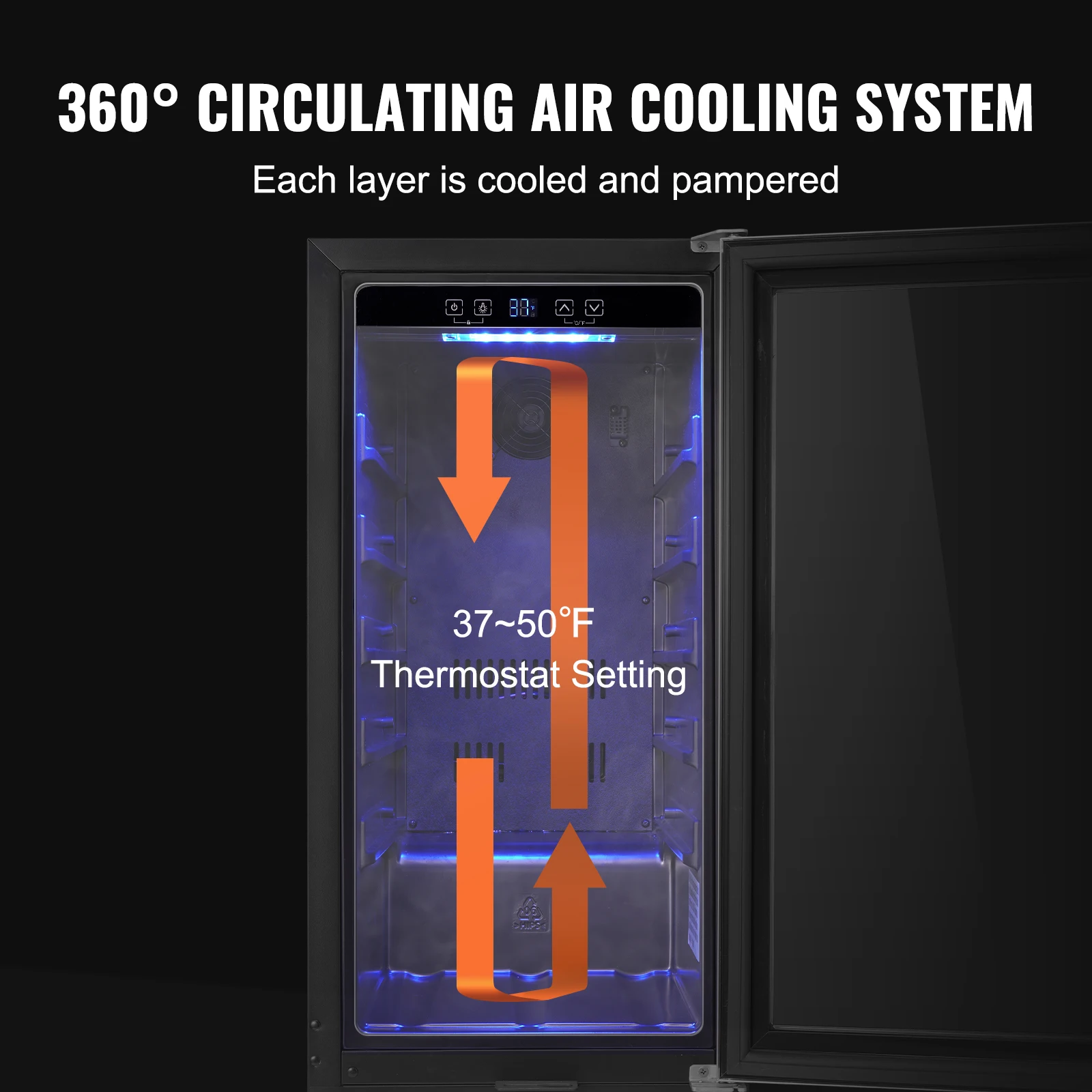 VEVOR-refrigerador do vinho para a barra home, refrigerador da bebida, capacidade do refrigerador sob o contador, refrigerador incorporado ou autônomo do vinho, bebida de cerveja