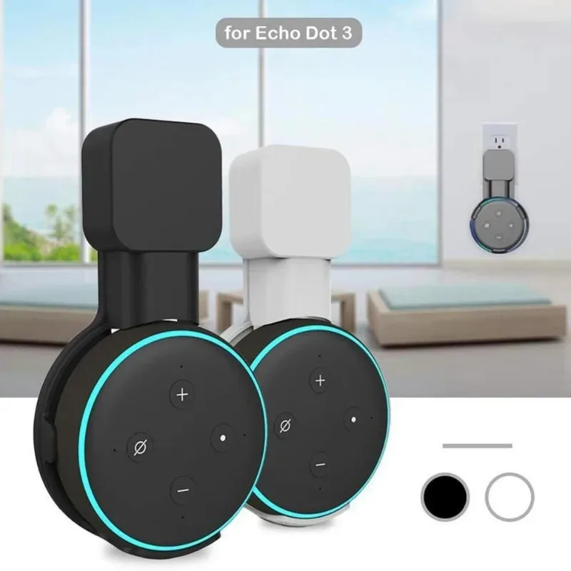 For Echo Dot 3 Wall Mount Holder Cord Management Bracket Smart Speaker Wall Mount Simple Hanger-style Storage Speaker Portable