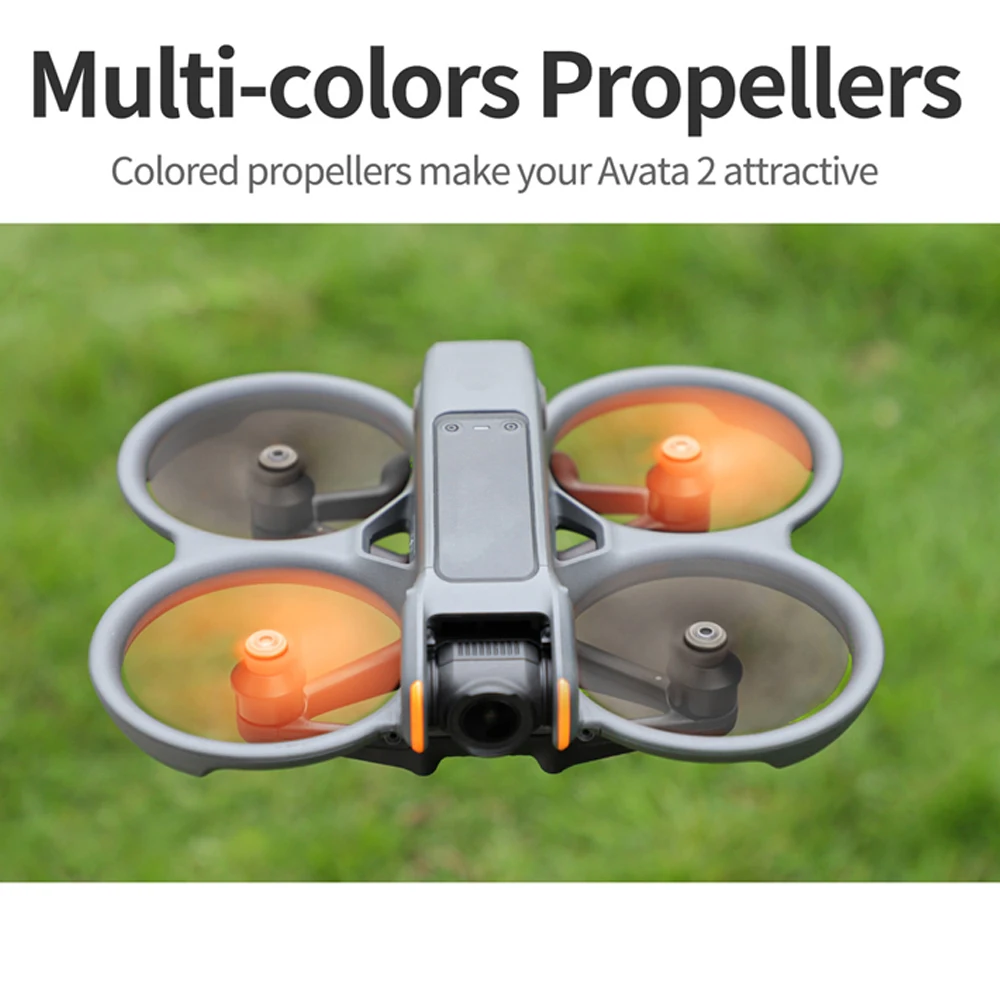 Sunnylife Propellers For DJI Avata 2 Drone Blade Light Weight Wing Fan Replacement Propeller Parts For Avata2 Colorful Paddles