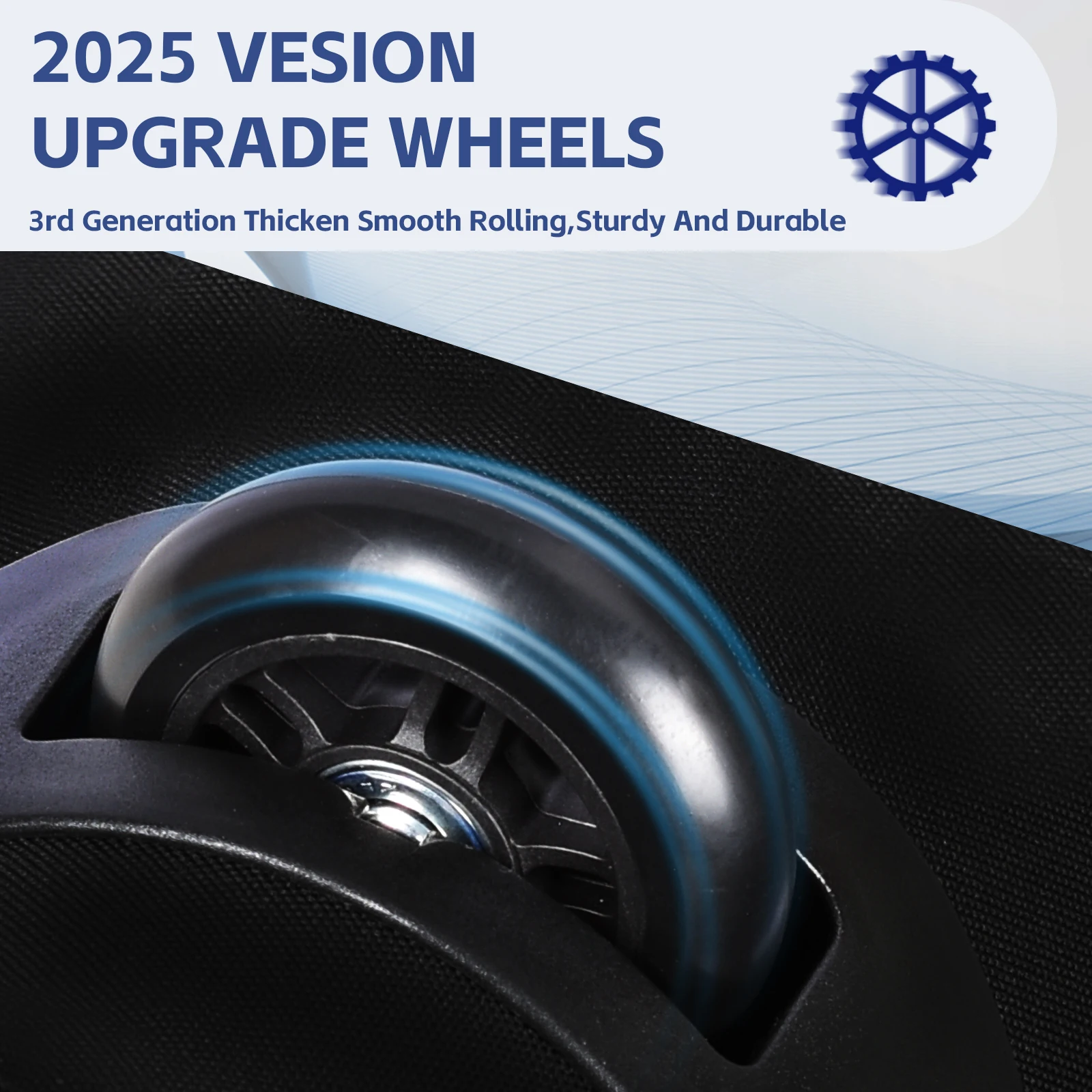 حقيبة سفر الجولف المميزة من Kaiersn مع سحابات شديدة التحمل وعجلات كبيرة وحقيبة طيران جولف قابلة للطي للنقل المريح