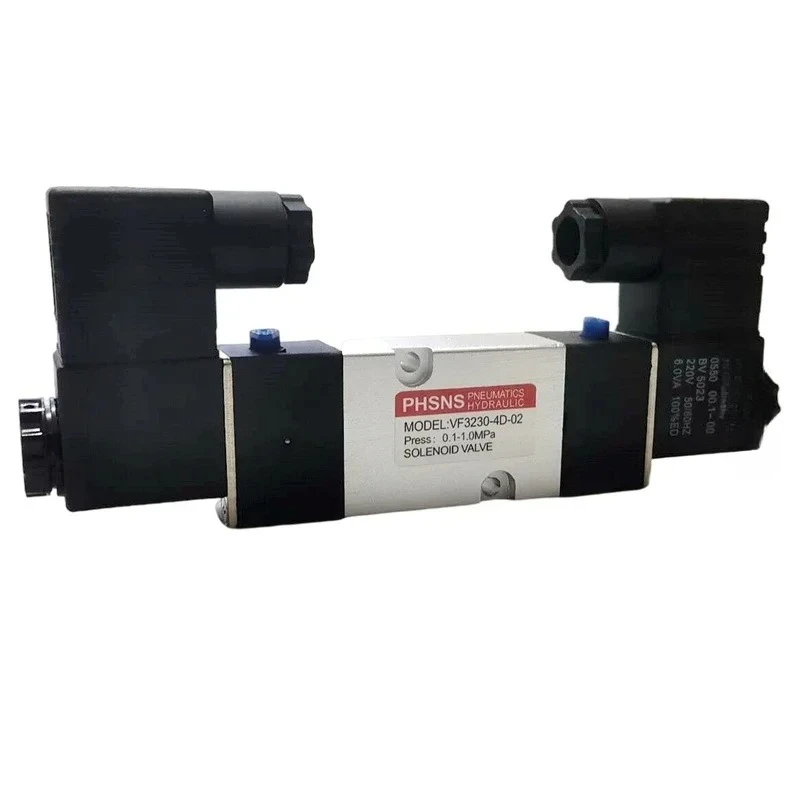 Пневматический электромагнитный клапан 2/5-ходовой VF3230-4D-02 AC220V, 5-портовый пневматический пилотный клапан, монтаж на основание