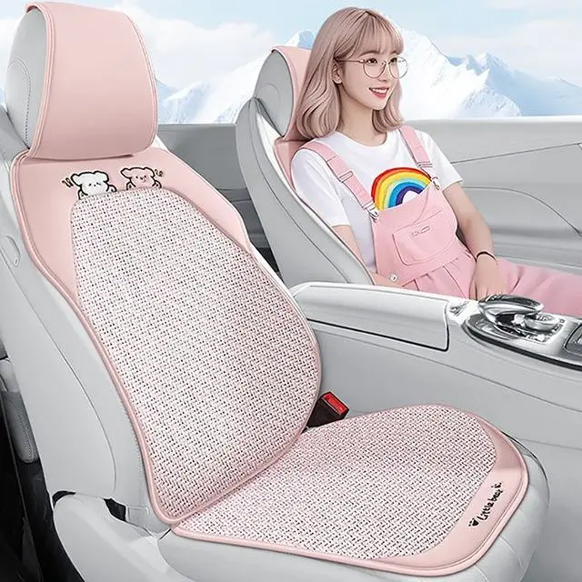 

All Season Universal Breathable Wear-resistant Car Seat Cushion Driver Seat Summer Ice Silk Semi Cover Breathable Rear Pad