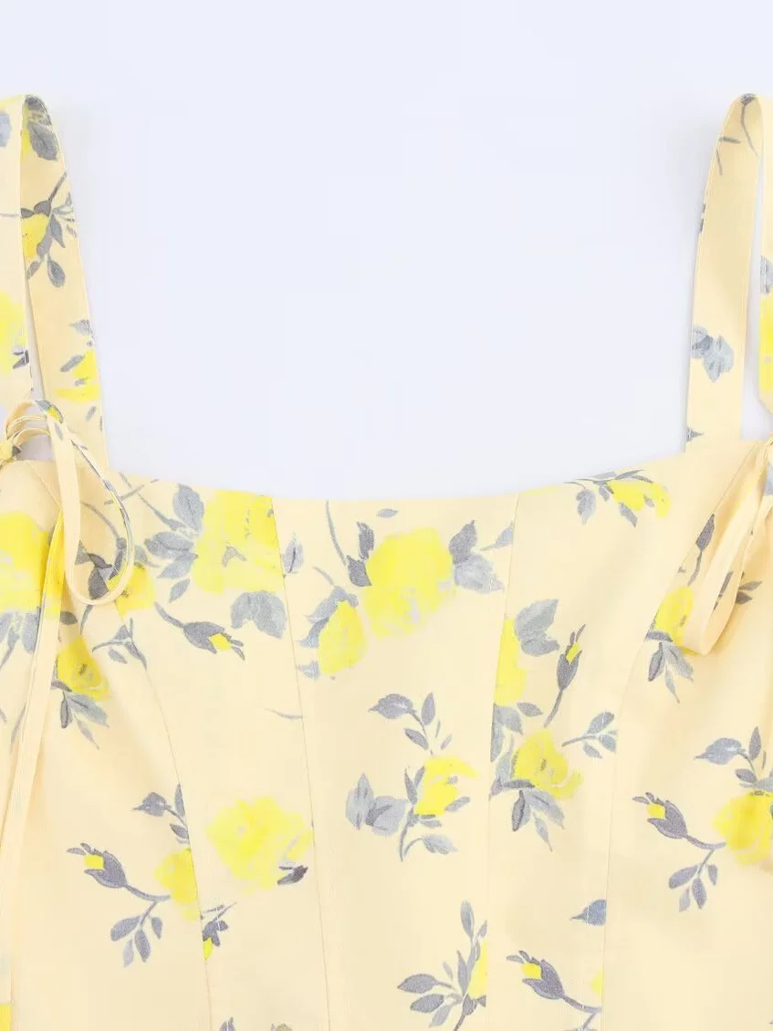 ชุดเดรสไหมพรมถักสำหรับผู้หญิง ดีไซน์ทันสมัย ใส่ได้หลากหลายโอกาส เหมาะสำหรับฤดูร้อน รุ่น ZARZ Sli Floral antung ort Dr Slimming Faionable