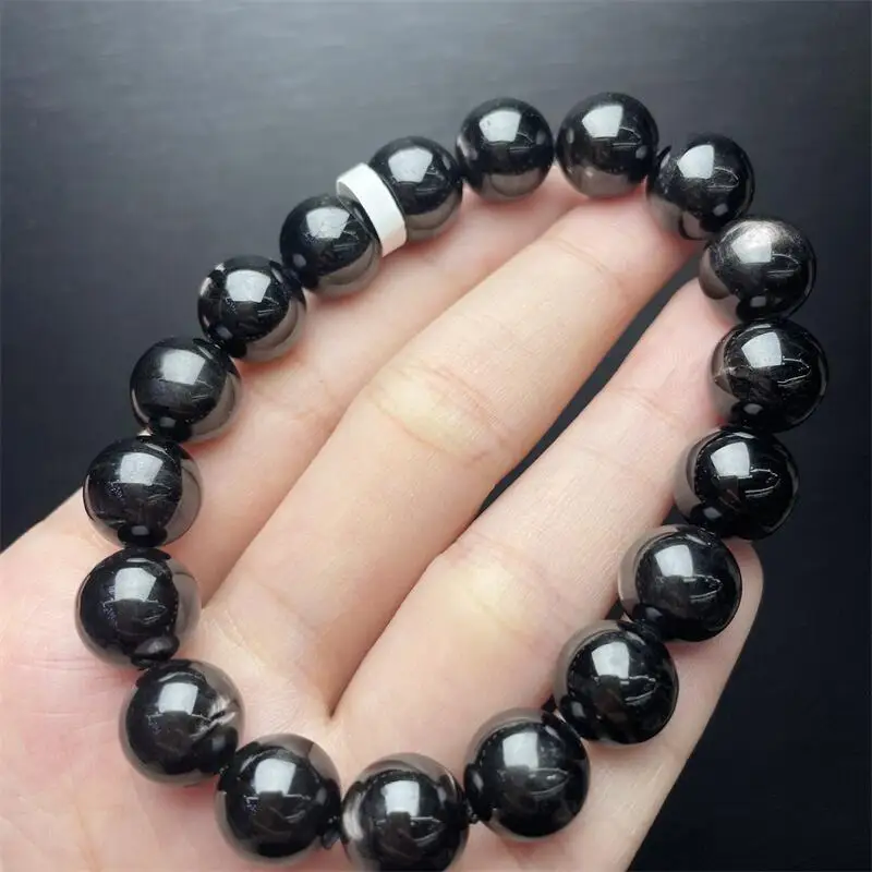 

Натуральный гиперстренный браслет из бисера с кристаллами для йоги, рейки, исцеление, фэншуй, стрейч, женский праздничный подарок, 1 шт., 10,5-12,5 мм