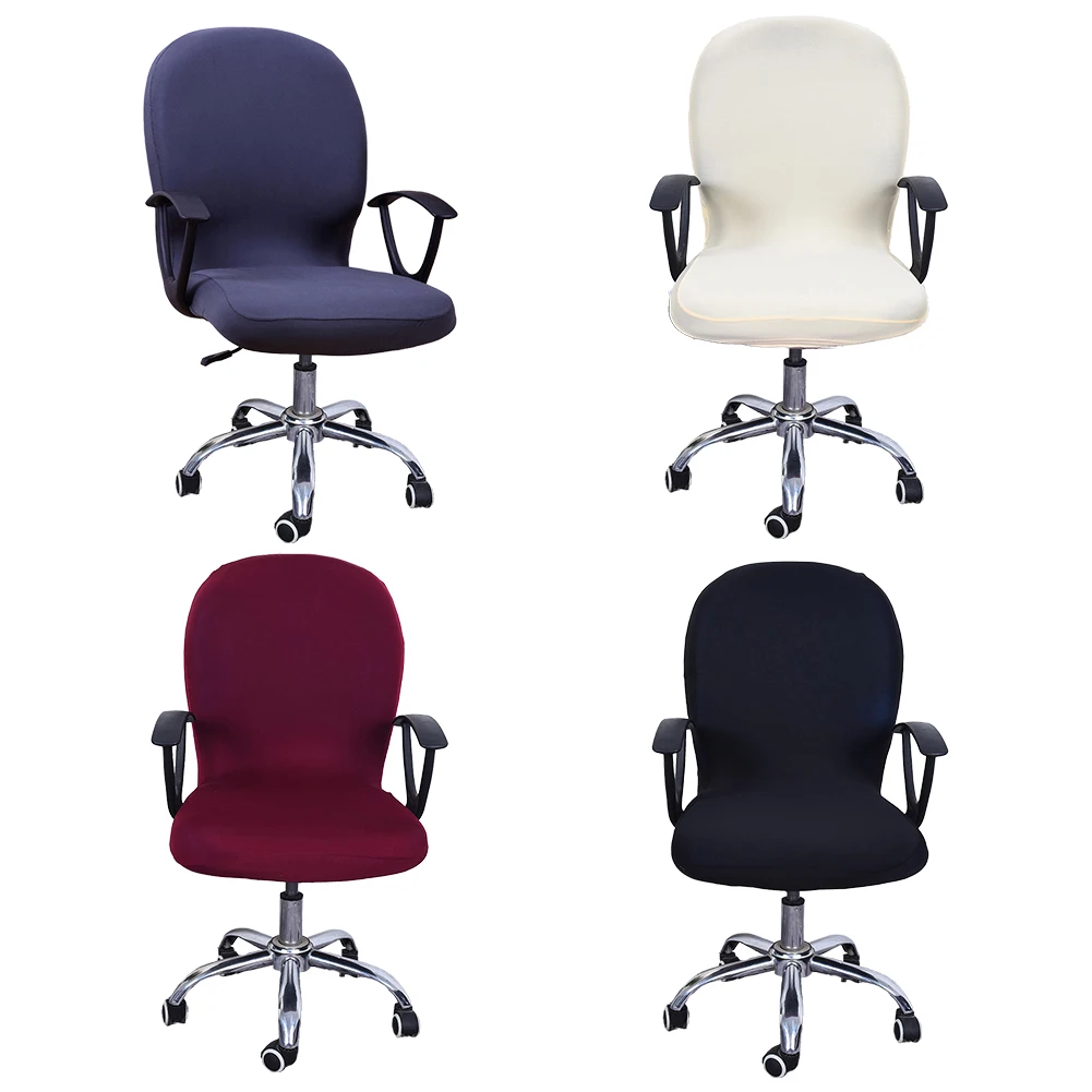 Furniture Slipcover Computer Chair Cover Home Decor Office Decor Black Stretchable Chair Cover Easy To Install