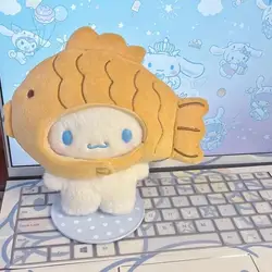 13Cm Anime Cartoon Cinnamoroll Taiyaki Plush Keychain Kawaii Couple School Bag Pendant Pp Cotton Filled Plush Doll Birthday Gift