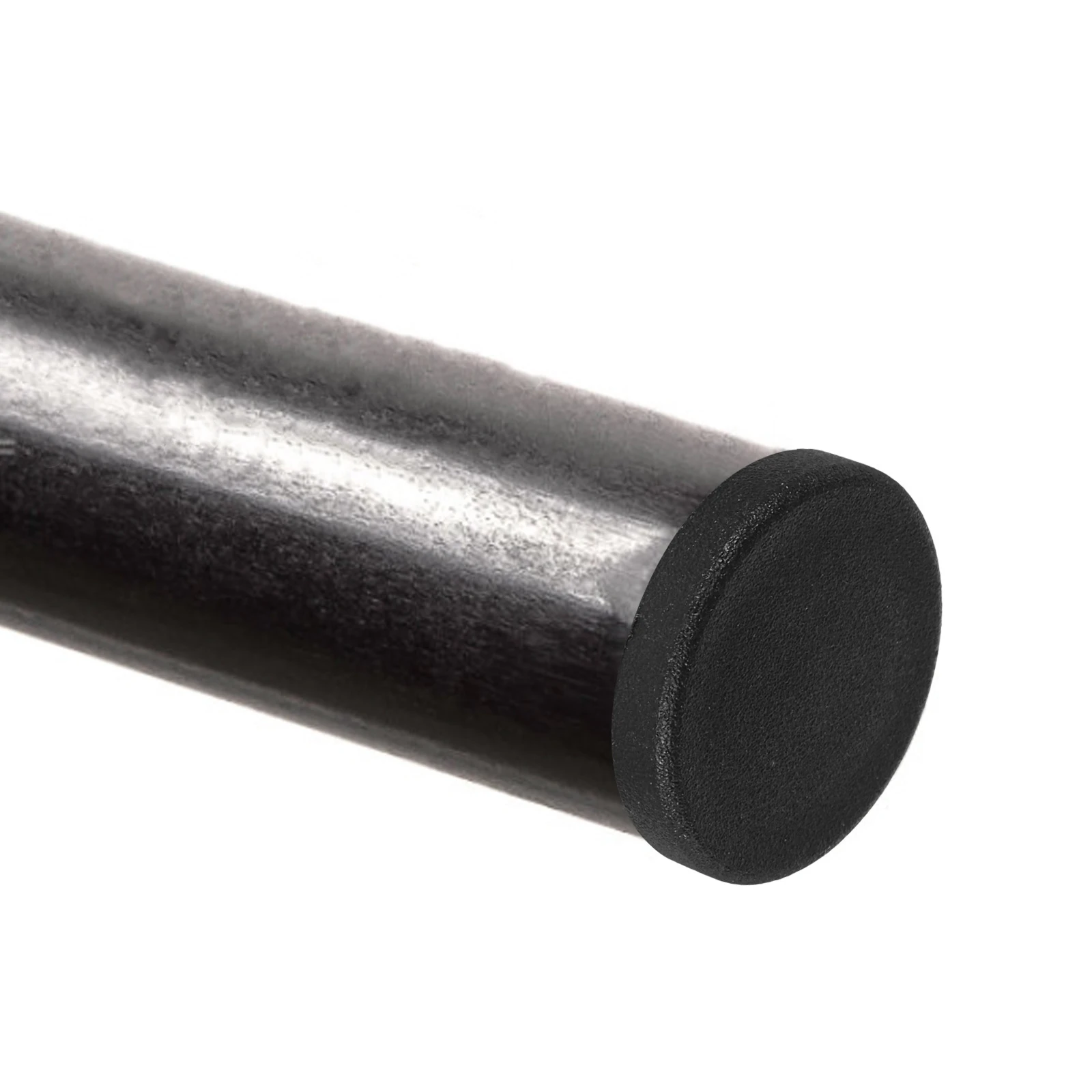 

30pcs Pipe Plug Tube End Cap Furniture Glide Caps Black for Tables Chairs Protection Stainless Steel Durable Round Plastic Hole
